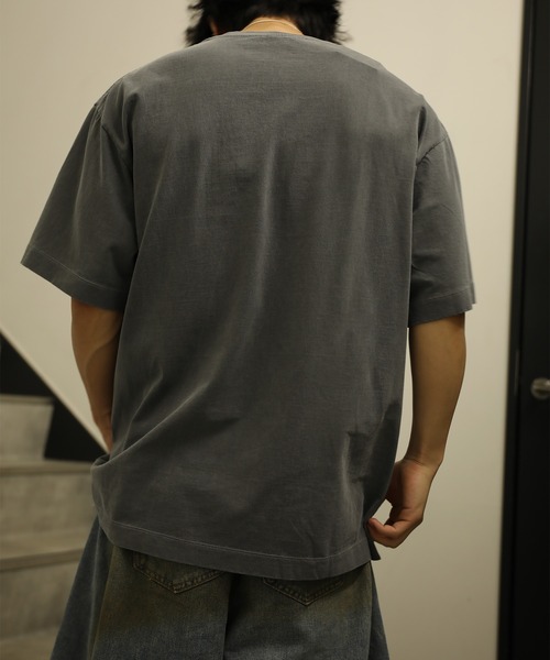 HOOK(フック)の「HOOK タイプライター × ペイントスプラッシュ ウォッシュ オーバーサイズT (SS)(Tシャツ/カットソー・メンズ・ブラック/オフホワイト/グレー・L/M)」の11枚目の写真