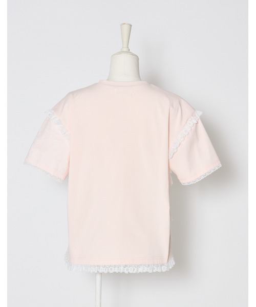 Lolime by mellfy memory（ロリミー バイ メルフィーメモリー）の「lacy pocket tee（Tシャツ/カットソー・レディース・ホワイト/ピンク・FREE）」の15枚目の写真
