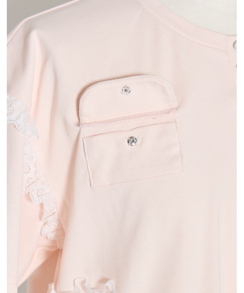 Lolime by mellfy memory（ロリミー バイ メルフィーメモリー）の「lacy pocket tee（Tシャツ/カットソー・レディース・ホワイト/ピンク・FREE）」の22枚目の写真