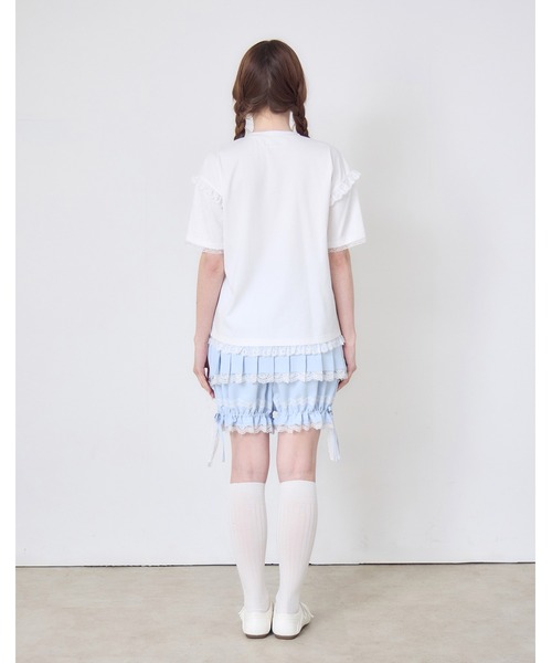 Lolime by mellfy memory（ロリミー バイ メルフィーメモリー）の「lacy pocket tee（Tシャツ/カットソー・レディース・ホワイト/ピンク・FREE）」の8枚目の写真