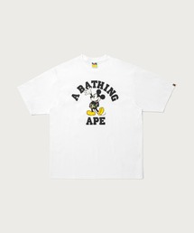 BAPE X DISNEY MICKEY MOUSE COLLEGE RELAXED FIT TEE