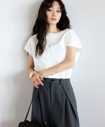 【汗染み防止】フレンチスリーブTシャツ
