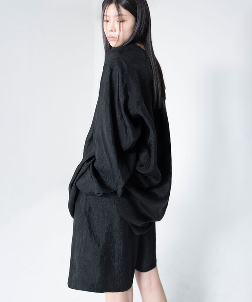 Bshop(ビショップ)の「eunoia|ワイドイージーショートパンツ WOMEN(その他パンツ・レディース・ブラック・ONE)」の8枚目の写真