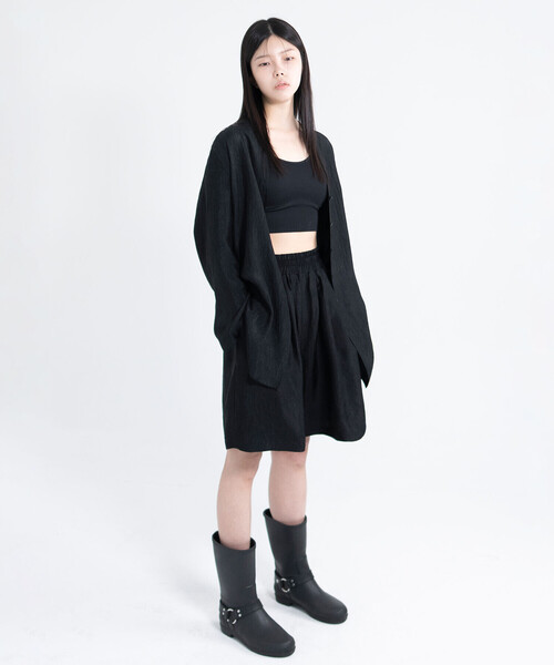 Bshop(ビショップ)の「eunoia|ワイドイージーショートパンツ WOMEN(その他パンツ・レディース・ブラック・ONE)」の9枚目の写真