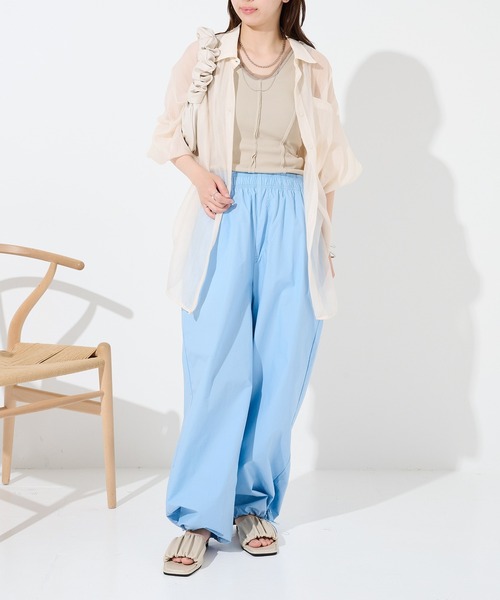 Dickies(ディッキーズ)の「【Dickies】コットンダンプリラックスワイドパンツ 5287-5410 MNY(その他パンツ・レディース・ブルー/グリーン/ホワイト/ブラック/レッド・M/L)」の9枚目の写真