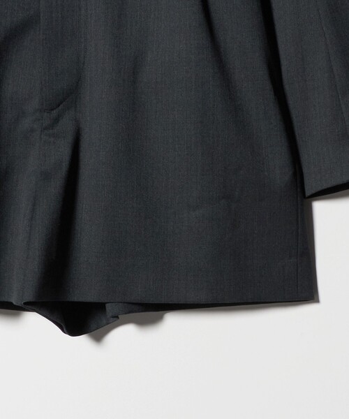 H BEAUTY&YOUTH UNITED ARROWS(エイチビューティーアンドユースユナイテッドアローズ)の「<H>ギャバクロス テーラードカラー オールインワン(ワンピース・レディース・ライトグレー/ダークグレー・M/S)」の12枚目の写真