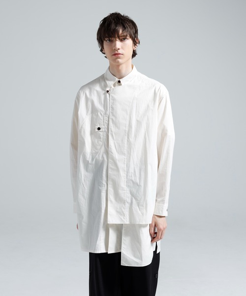 Y-3(ワイスリー)の「Y-3 ADAPTIVE COTTON SHIRT(シャツ/ブラウス・メンズ・ホワイト系その他・SMALL/X-SMALL/MEDIUM)」の1枚目の写真