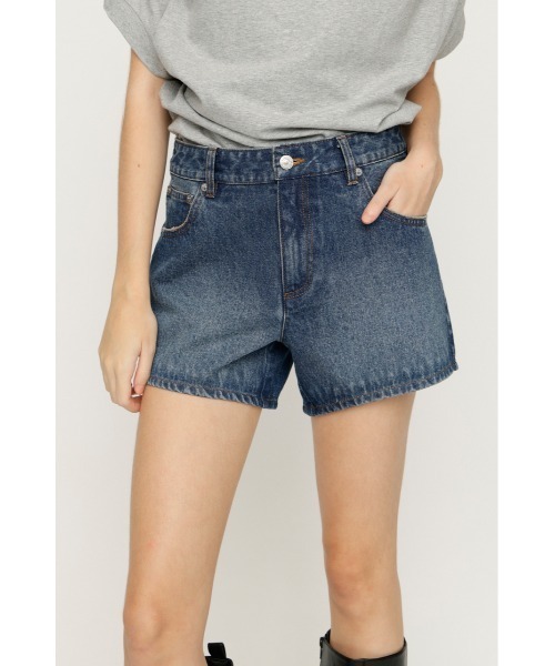 SLY(スライ)の「5PK DENIM S/PT 5ポケットデニムショートパンツ 夏服 秋服(デニムパンツ・レディース・ダークブルー/ブラック/ブルー・0/2/1)」の18枚目の写真