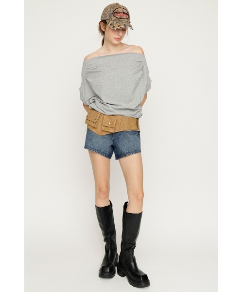SLY(スライ)の「5PK DENIM S/PT 5ポケットデニムショートパンツ 夏服 秋服(デニムパンツ・レディース・ダークブルー/ブラック/ブルー・0/2/1)」の20枚目の写真