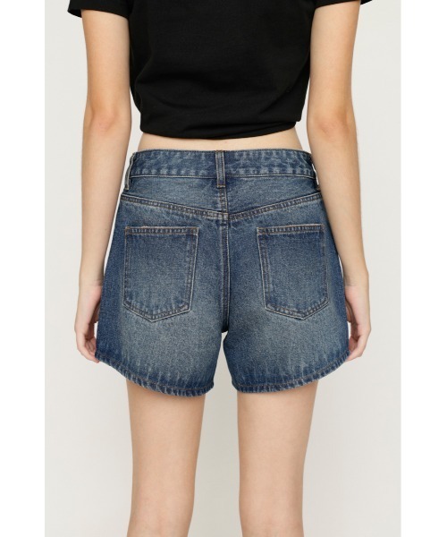 SLY(スライ)の「5PK DENIM S/PT 5ポケットデニムショートパンツ 夏服 秋服(デニムパンツ・レディース・ダークブルー/ブラック/ブルー・0/2/1)」の5枚目の写真