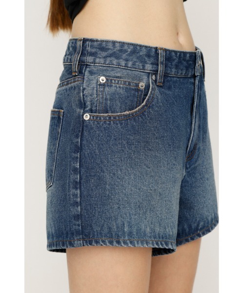 SLY(スライ)の「5PK DENIM S/PT 5ポケットデニムショートパンツ 夏服 秋服(デニムパンツ・レディース・ダークブルー/ブラック/ブルー・0/2/1)」の6枚目の写真