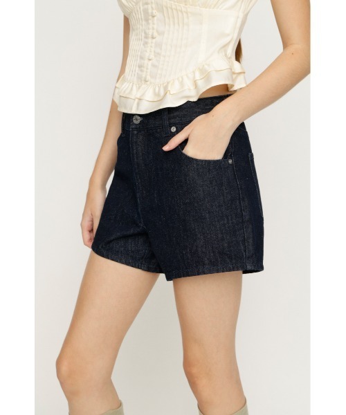 SLY(スライ)の「5PK DENIM S/PT 5ポケットデニムショートパンツ 夏服 秋服(デニムパンツ・レディース・ダークブルー/ブラック/ブルー・0/2/1)」の11枚目の写真