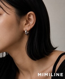 シンプルぷっくりループピアス