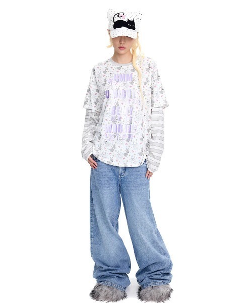 L.H.P(エルエイチピー)の「CFIERCE/フィアス/CAT ON MY HAT(キャップ・レディース・ホワイト/グレー・F)」の8枚目の写真