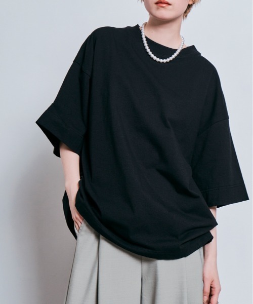 W:Huku(フーク)の「コスモ バック プリント ビッグ Tシャツ(Tシャツ/カットソー・レディース・ブラック/オフホワイト・FREE)」の20枚目の写真