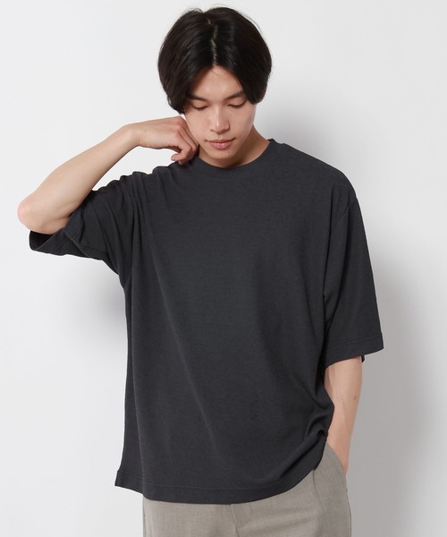 GLOBAL WORK(グローバルワーク)の「AiryBreezeTシャツ/815911(Tシャツ/カットソー・メンズ・ライトグレー/チャコールグレー/パープル系その他2・X-LARGE/MEDIUM/SMALL/LARGE)」の2枚目の写真