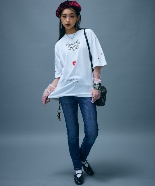 GEVS.（ジェイヴィス）の「ペンシルジーンズ＜大きいサイズ有＞GEVS.（デニムパンツ・レディース・ブルー系/ネイビー系・122/114/106/98/96/92/88/84/80/76/73）」の8枚目の写真