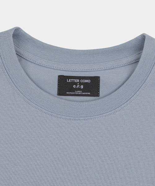 LETTERCOMO（レテルコモ）の「レターボーイエンブロイダリー半袖Tシャツミストブルー（Tシャツ/カットソー・メンズ・スカイブルー・MEDIUM/LARGE）」の4枚目の写真