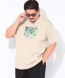 Tシャツ 半袖 メンズ 大きいサイズ 画家プリント クルーネック カットソー B＆T CLUB (ビーアンドティークラブ)