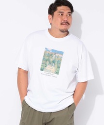 Tシャツ 半袖 メンズ 大きいサイズ 画家プリント クルーネック カットソー B&T CLUB (ビーアンドティークラブ)