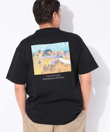 Tシャツ 半袖 メンズ 大きいサイズ 画家プリント クルーネック カットソー B&T CLUB (ビーアンドティークラブ)