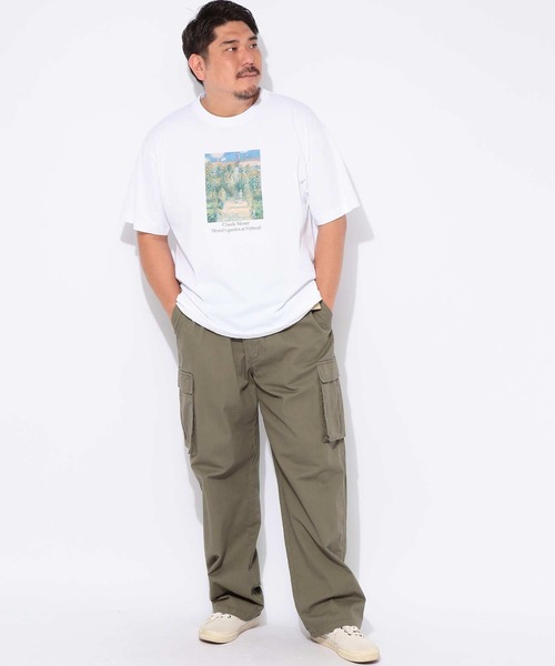 B&T CLUB(ビーティークラブ)の「Tシャツ 半袖 メンズ 大きいサイズ 画家プリント クルーネック カットソー B&T CLUB (ビーアンドティークラブ)(Tシャツ/カットソー・メンズ・ブラック/ベージュ/ホワイト・X4(8L~9L)/X3(6L~7L)/X2(4L~5L)/X1(3L~4L))」の20枚目の写真