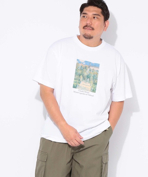 B&T CLUB(ビーティークラブ)の「Tシャツ 半袖 メンズ 大きいサイズ 画家プリント クルーネック カットソー B&T CLUB (ビーアンドティークラブ)(Tシャツ/カットソー・メンズ・ブラック/ベージュ/ホワイト・X4(8L~9L)/X3(6L~7L)/X2(4L~5L)/X1(3L~4L))」の21枚目の写真