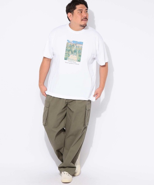 B&T CLUB(ビーティークラブ)の「Tシャツ 半袖 メンズ 大きいサイズ 画家プリント クルーネック カットソー B&T CLUB (ビーアンドティークラブ)(Tシャツ/カットソー・メンズ・ブラック/ベージュ/ホワイト・X4(8L~9L)/X3(6L~7L)/X2(4L~5L)/X1(3L~4L))」の22枚目の写真