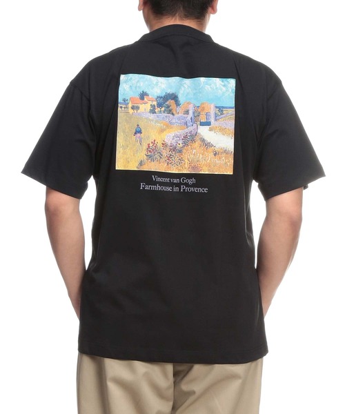 B&T CLUB(ビーティークラブ)の「Tシャツ 半袖 メンズ 大きいサイズ 画家プリント クルーネック カットソー B&T CLUB (ビーアンドティークラブ)(Tシャツ/カットソー・メンズ・ブラック/ベージュ/ホワイト・X4(8L~9L)/X3(6L~7L)/X2(4L~5L)/X1(3L~4L))」の13枚目の写真