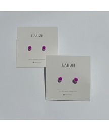 【Laugh】tubu beads/colorful　樹脂ピアス(MA)