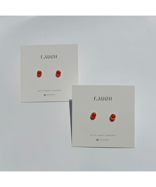 tone（トーン）の「【Laugh】tubu beads/colorful　樹脂ピアス(MA)（ピアス（両耳用）・レディース・パープル/ブラック/イエロー/オレンジ・FREE）」の4枚目の写真