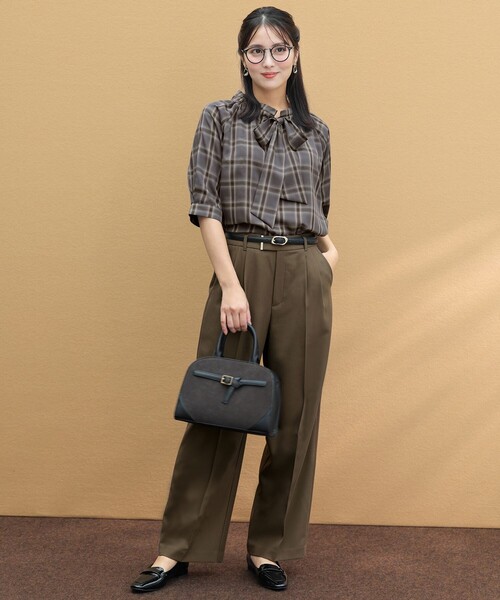 ANY SIS(エニィスィス)の「褒めらレディストレッチ ワイドパンツ(その他パンツ・レディース・ダークブラウン系/グレー系3/ネイビー系・SMALL/MEDIUM/LARGE)」の11枚目の写真