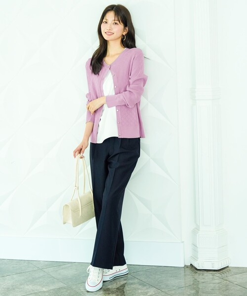 ANY SIS(エニィスィス)の「褒めらレディストレッチ ワイドパンツ(その他パンツ・レディース・ダークブラウン系/グレー系3/ネイビー系・SMALL/MEDIUM/LARGE)」の17枚目の写真