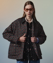 【2026Autumn PRE-ORDER】Flower Jacquard Utility Jacket/フラワージャガードユーティリティジャケット