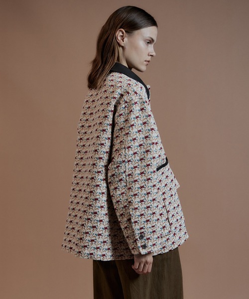 MAISON SPECIAL(メゾンスペシャル)の「【2026Autumn PRE-ORDER】Flower Jacquard Utility Jacket/フラワージャガードユーティリティジャケット(ブルゾン・レディース・アイボリー/ブラック・FREE)」の7枚目の写真