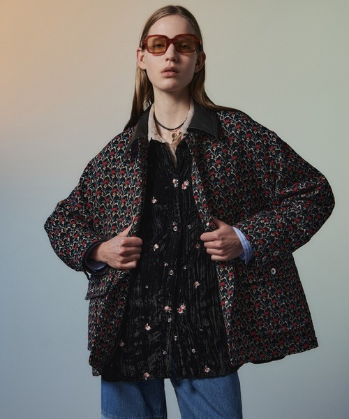 MAISON SPECIAL(メゾンスペシャル)の「【2026Autumn PRE-ORDER】Flower Jacquard Utility Jacket/フラワージャガードユーティリティジャケット(ブルゾン・レディース・アイボリー/ブラック・FREE)」の8枚目の写真
