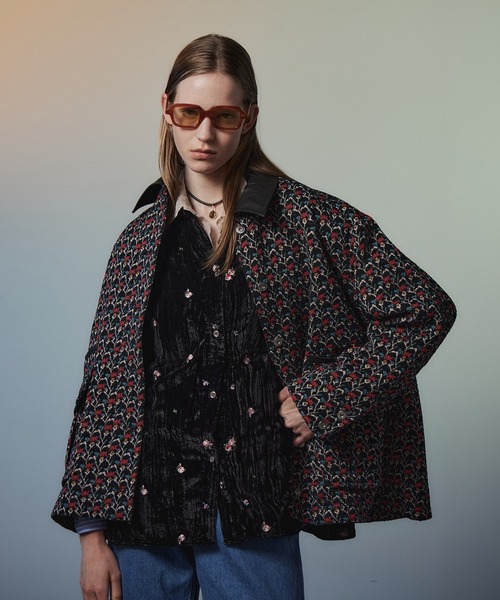 MAISON SPECIAL(メゾンスペシャル)の「【2026Autumn PRE-ORDER】Flower Jacquard Utility Jacket/フラワージャガードユーティリティジャケット(ブルゾン・レディース・アイボリー/ブラック・FREE)」の9枚目の写真