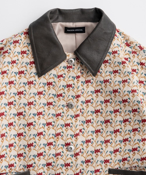 MAISON SPECIAL(メゾンスペシャル)の「【2026Autumn PRE-ORDER】Flower Jacquard Utility Jacket/フラワージャガードユーティリティジャケット(ブルゾン・レディース・アイボリー/ブラック・FREE)」の17枚目の写真
