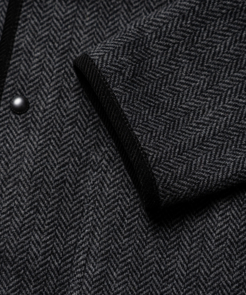 EDINBURGH CLUB（エディンバラクラブ）の「WOOL BLENDED HERRINGBONE HUNTING JACKET [C/GREY]（ミリタリージャケット・メンズ・グレー・SMALL/MEDIUM/LARGE/X-LARGE）」の6枚目の写真