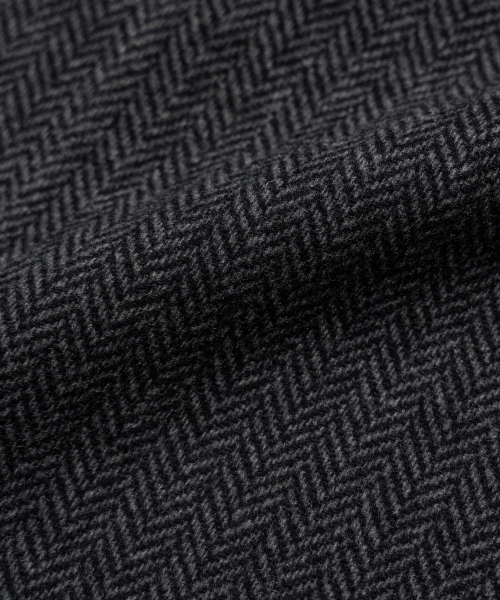 EDINBURGH CLUB（エディンバラクラブ）の「WOOL BLENDED HERRINGBONE HUNTING JACKET [C/GREY]（ミリタリージャケット・メンズ・グレー・SMALL/MEDIUM/LARGE/X-LARGE）」の10枚目の写真