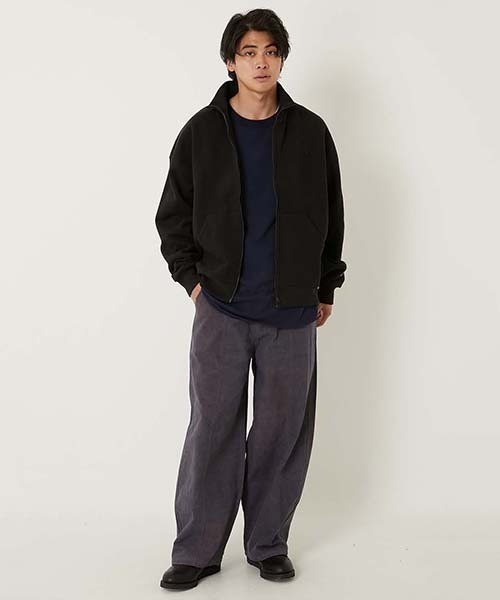 BLUE BLUE(ブルーブルー)の「SWEET PANTS /F アイコニック トラック(ブルゾン・メンズ・カーキ/ダークグレー/ブラック・M/S/L)」の5枚目の写真