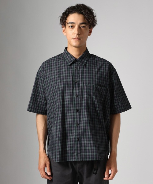 BAYFLOW(ベイフロー)の「ダークマドラスチェックシャツ(シャツ/ブラウス・メンズ・ネイビー/ブラウン・MEDIUM/LARGE)」の5枚目の写真