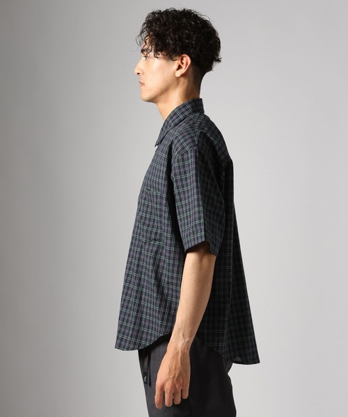 BAYFLOW(ベイフロー)の「ダークマドラスチェックシャツ(シャツ/ブラウス・メンズ・ネイビー/ブラウン・MEDIUM/LARGE)」の6枚目の写真