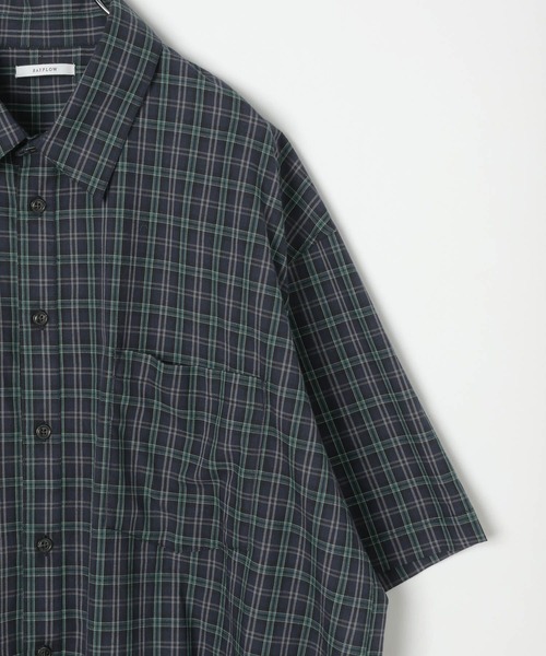 BAYFLOW(ベイフロー)の「ダークマドラスチェックシャツ(シャツ/ブラウス・メンズ・ネイビー/ブラウン・MEDIUM/LARGE)」の3枚目の写真