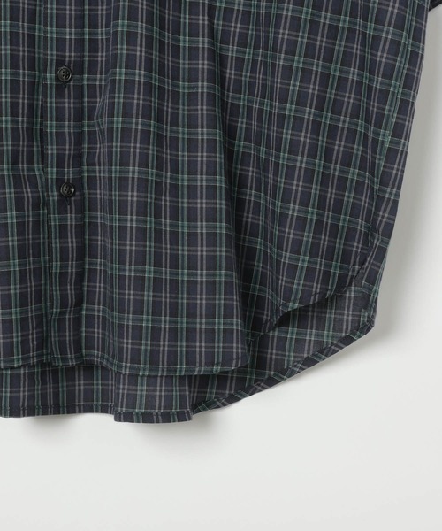 BAYFLOW(ベイフロー)の「ダークマドラスチェックシャツ(シャツ/ブラウス・メンズ・ネイビー/ブラウン・MEDIUM/LARGE)」の4枚目の写真