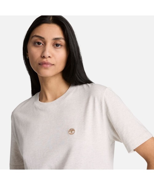 Timberland(ティンバーランド)の「半袖 クルーネック Tシャツ レディース(Tシャツ/カットソー・レディース・アイボリー・X-LARGE/MEDIUM/LARGE)」の3枚目の写真