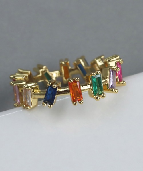 abaskdesign(アバスクデザイン)の「マルチカラービジューリング(リング・レディース・B/C/D/E/A・16号/9号/13号/12号/11号)」の14枚目の写真