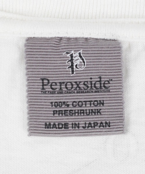 Peroxside(ペルオキシド)の「/Peroxside/ペルオキシド/PEROXSIDE LOGO SHORT SLEEVE TEE(Tシャツ/カットソー・メンズ・ブラック/ホワイト・1/3/2)」の9枚目の写真