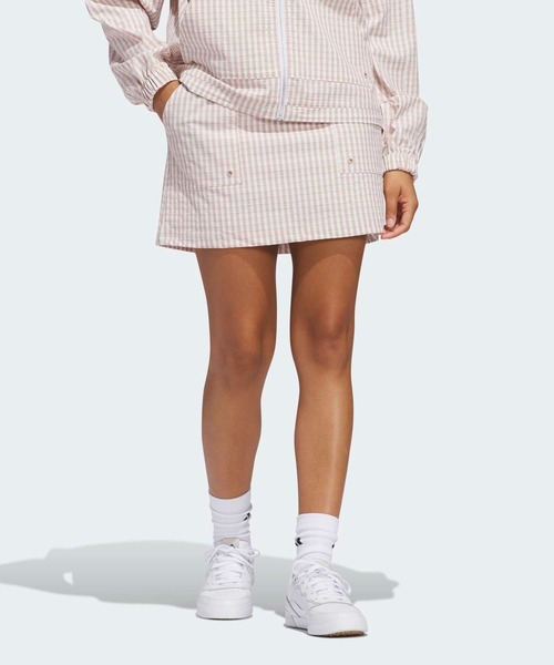 adidas(アディダス)の「ギンガムチェック プルオン スカート【adidas Golf/アディダスゴルフ】(スカート・レディース・ブラウン・SMALL/MEDIUM/LARGE/X-LARGE/XX-LARGE/X-SMALL)」の1枚目の写真
