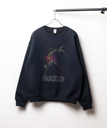 【RE】【EVANGELION x FRUIT OF THE LOOM】刺繍 クルーネックスウェット